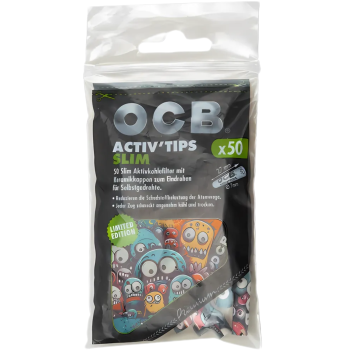 OCB - Premium Activ’ Tips Slim 7mm (50 Stück)